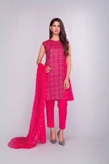 Bareeze Ethnic Flora Ch2716 Pink Dress