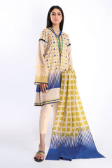 Khaadi A20228 Beige Summer Collection 2020