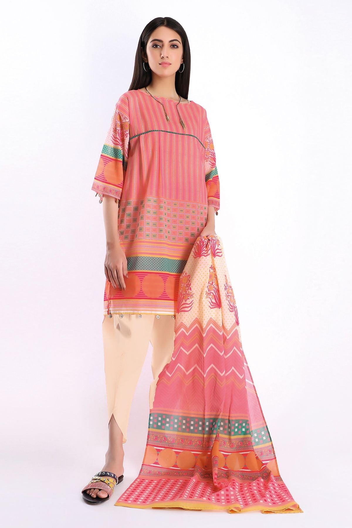 Khaadi A20229 Pink Summer Collection 2020