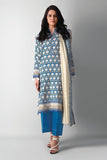 Khaadi A21329 Blue Autumn Collection 2021