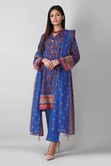 Khaadi A21360 Blue Autumn Collection 2021