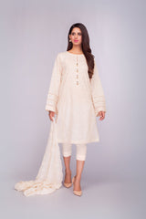 Bareeze Classic View 2 Ch2566 Cream Dress