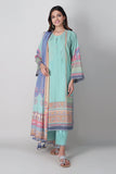 Khaadi Ab21110 Blue Summer Lawn 2021