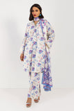 Khaadi ACA22224 Blue Eid Lawn Collection 2022