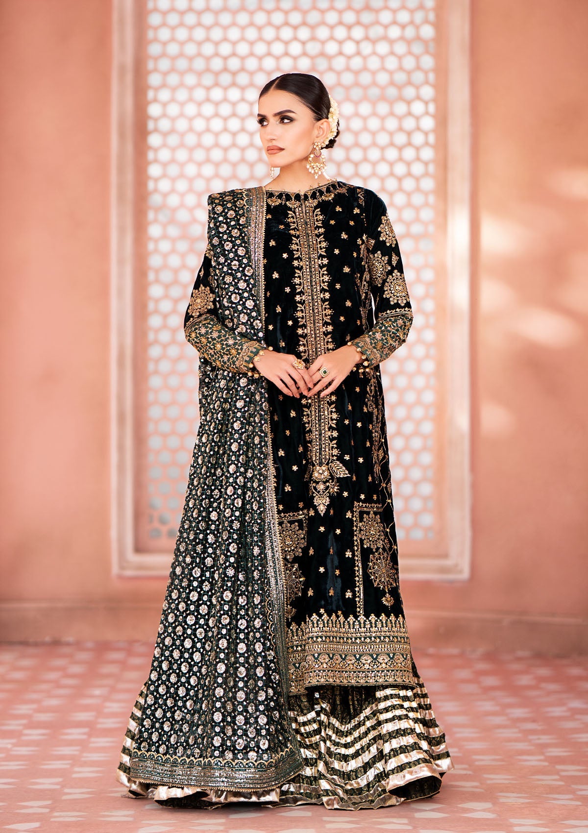 AIK Atelier Zardozi- Look 05 Zardozi Velvet Collection – Sara Clothes