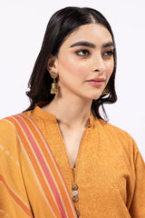 Khaadi Fabrics 3 Piece Suit, MUSTARD Festive Pret Formals