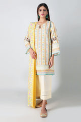 Khaadi Ak20405 Yellow Winter Collection 2020