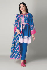 Khaadi Ak20416 Blue Winter Collection 2020