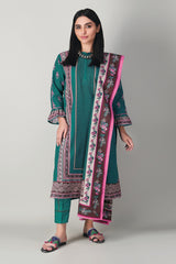 Khaadi Ak20417 Green Winter Collection 2020