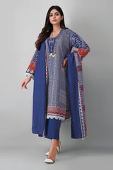 Khaadi Ak21402 Blue Winter 2021