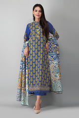 Khaadi Ak21408 Blue Winter 2021