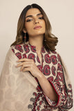 Khaadi Fabrics 3 Piece Suit Printed Khaddar AK231002 Winter Collection