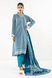 Khaadi A L ALA22265 Blue Cambric Lawn 2022