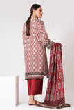 Khaadi A L ALA22306 Red Cambric Lawn 2022