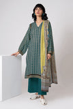 Khaadi A L ALA22307 Blue Cambric Lawn 2022