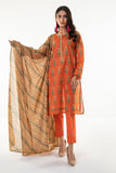 Khaadi A L ALA22338 Orange Cambric Lawn 2022