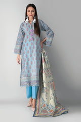 Khaadi Alk21404 Blue Winter 2021