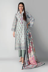 Khaadi Alk21404 Green Winter 2021