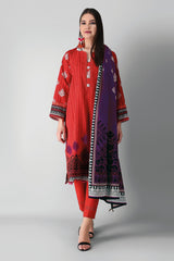 Khaadi Alk21462 Red Winter 2021