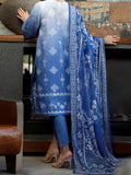 Almirah Blue Jaquard ALP-3PS-1390 Festive Collection  2022