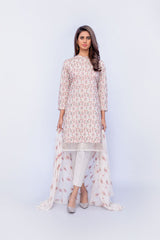 Bareeze Ethnic Elegance Mc558 Cream Dress