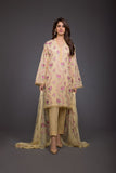 Bareeze Sugar Maple Bnl681 Yellow Dress