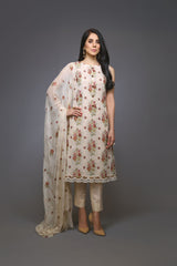 Bareeze Morning Mist Mc596 Cream Dress