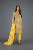 Bareeze Ethnic Charm Ch3089 Yellow Dress