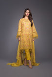 Bareeze Persian Tales Mc609 Dark Yellow Dress