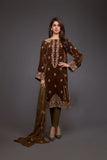 Bareeze Mughal Glam Bnl649 Brown Dress