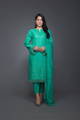 Bareeze Wild Garden Mc602 Green Dress