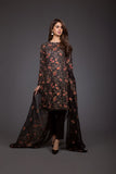Bareeze Floral Chandelier Ch2958 Black Dress