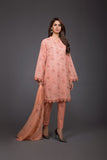 Bareeze Rose Dust 1 Mc599 Peach Dress