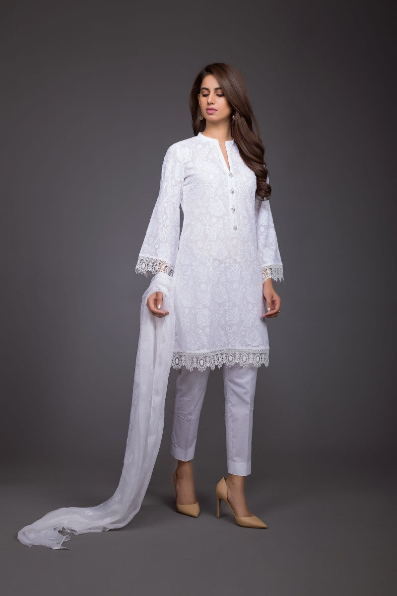 Bareeze Vision 2 Mc594 White Dress