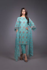 Bareeze Oriental Garden Ch2813 Green Dress