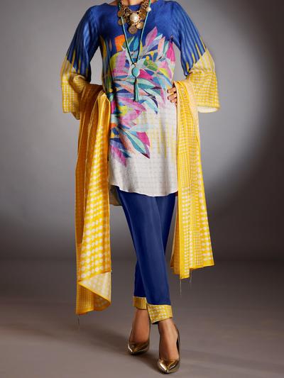 Almirah AWP-3PS 261 Yellow Lawn Collection 2021