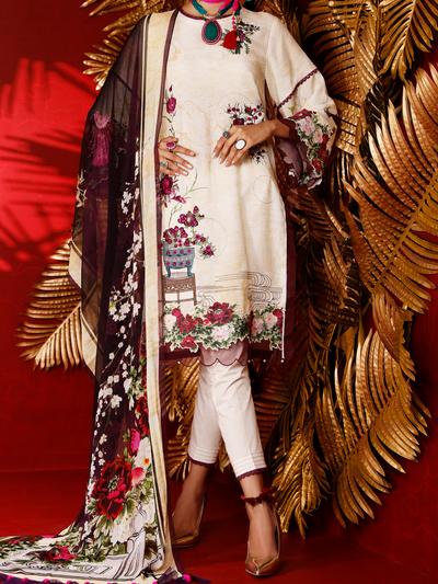 Almirah AWP-3PS 279 Beige Lawn Collection 2021