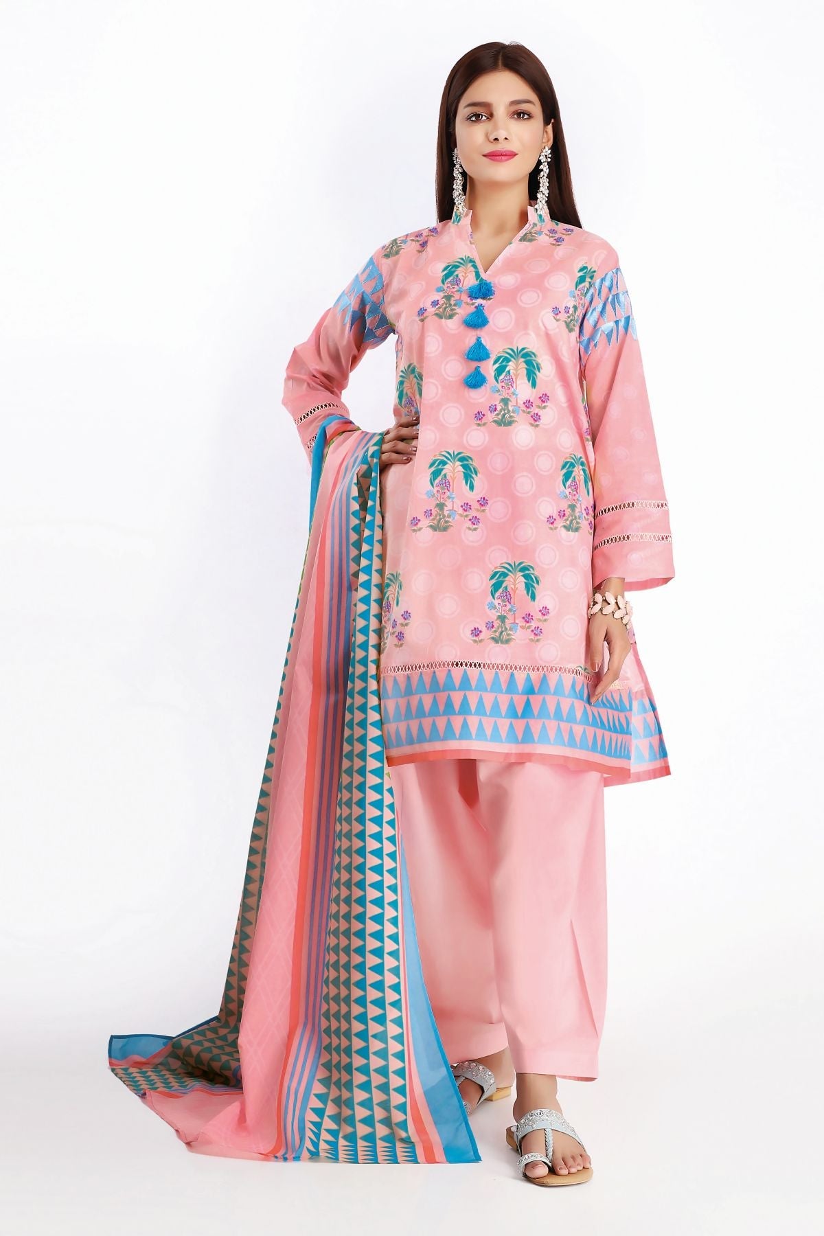 Khaadi B20211 Pink Summer Collection 2020