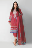 B210220 Red  Khaadi Festive Collection 2021