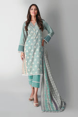 Khaadi B21307 Green Autumn Collection 2021