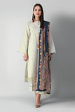 Khaadi Bch21301 Beige Autumn Collection 2021