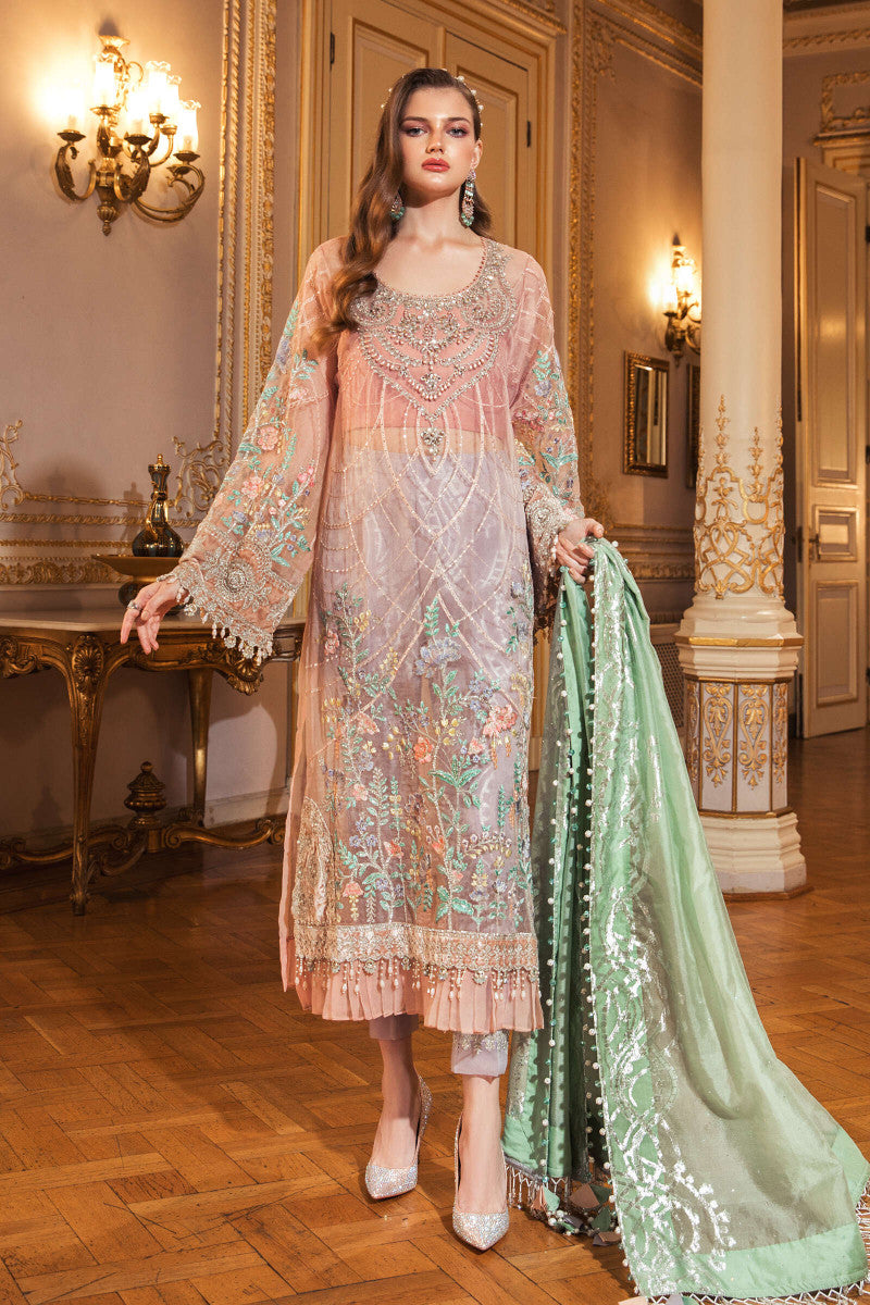Maria B Fresh Peach BD03 Wedding Edition 2020 Sara Clothes Maria B Fresh Peach BD03 Wedding Edition 2020 Sara Clothes