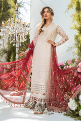 Maria B Off White and Deep Red BD-2103 Eid Collection 2021