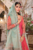 Maria B Salmon Pink and Feroza (BD-2402) Heritage Eid Collection 2022