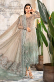 Maria B Coffee and Smoked Blue (BD-2405) Heritage Eid Collection 2022