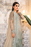Maria B Coffee and Smoked Blue (BD-2405) Heritage Eid Collection 2022