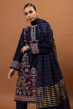 Khaadi Fabrics 3 Piece Suit, BLUE Festive Pret Formals