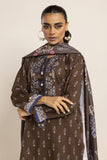 Khaadi Fabrics 3 Piece Suit Printed Embroidered KhaddarShawl BK231002 Winter Collection