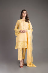 Bareeze Soft Notes Bnl1006 Yellow Dress