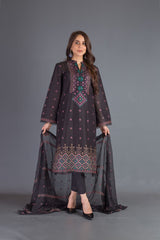 Bareeze Aqs E Gul Range Bnl1073 Black Dress